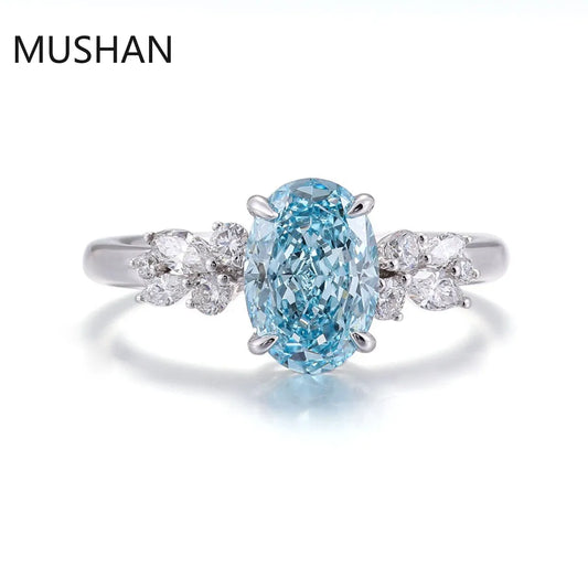 MUSHAN Luxury Custom 14K 18K Gold Rings Band Jewelry With Moissanite Diamond Lab Grown Gemstones Diamond Wedding Ring For Women