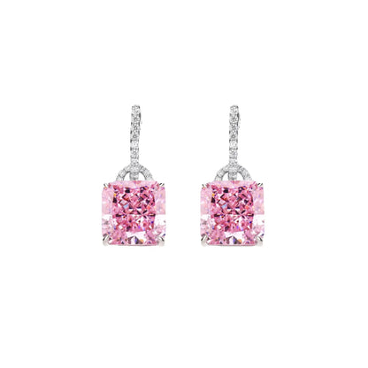 MuShan Jewelry 925 Sterling Silver Earring Fine 5A CZ Gemstones HCD Gemstones Chic 925 Sterling Silver Earrings Accessories