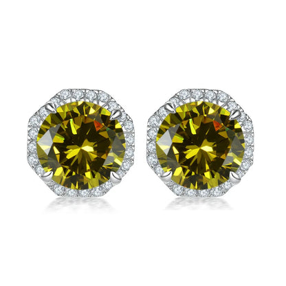 MuShan Jewelry 925 Sterling Silver Stud Earrings Dangle High Carbon Diamond Boho Premium Jewelry Women Earring Fine Jewelry