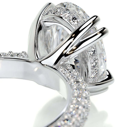 MUSHAN Bespoke Luxury Jewelry 925 Sterling Silver Ring D Color VVS1 Moissanite Ring for Women 18K Real Gold Plated MST Patent