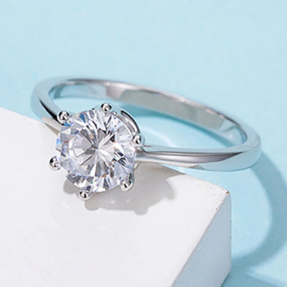 MuShan Jewelry 925 Sterling Silver Ring Moissanite D Color VVS1 Designer Classic Fancy Bold Rings Diamond Accessories