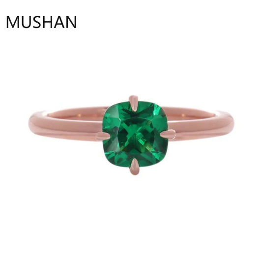MUSHAN Luxury Custom 14K 18K Gold Rings Band Jewelry With Moissanite Diamond Lab Grown Gemstones Diamond Wedding Ring For Women