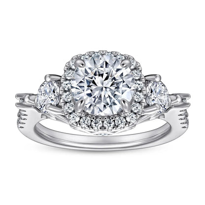 MuShan Jewelry 925 Sterling Silver Rings Bands Engagement Ring 5A Cubic Zirconia Valentine Delicate Anniversary  Women Gift