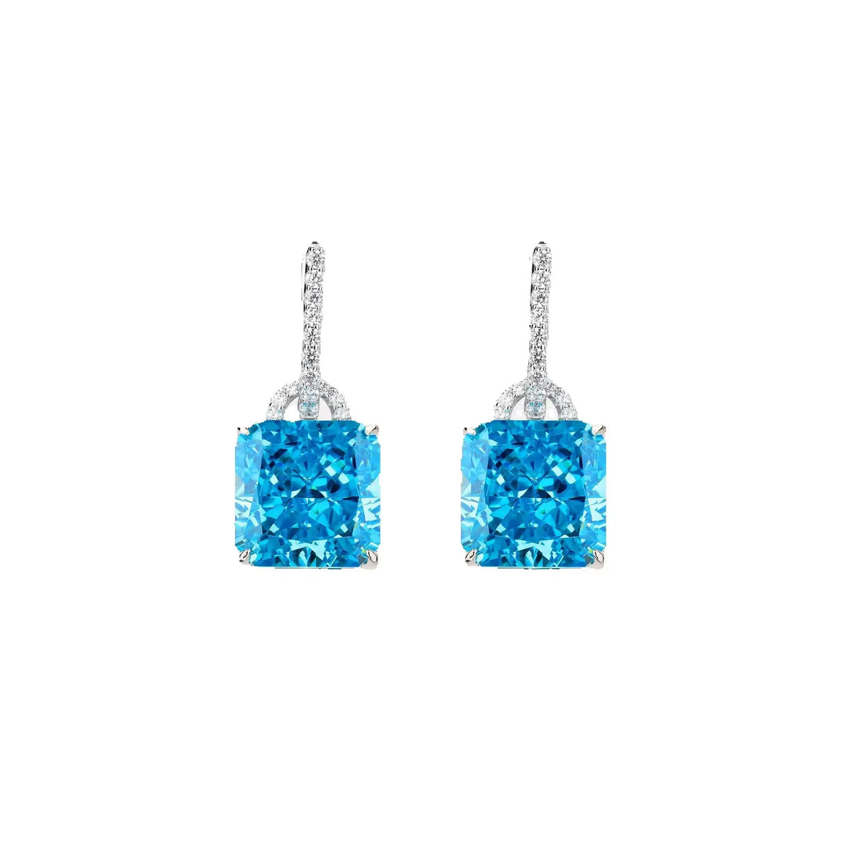 MuShan Jewelry 925 Sterling Silver Earring Designer High Carbon Diamond 5A CZ Gemstones 925 Sterling Silver Earrings Accessories