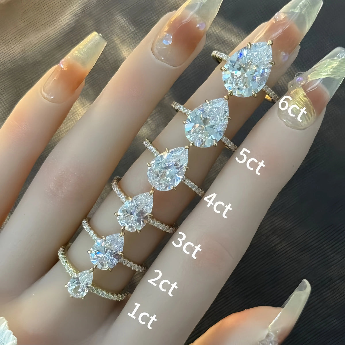 MuShan Brand Jewelry 925 Sterling Silver Ring Round Moissanite Proposal Ring for Mom 18K Real Gold Plated MST Patent Rings