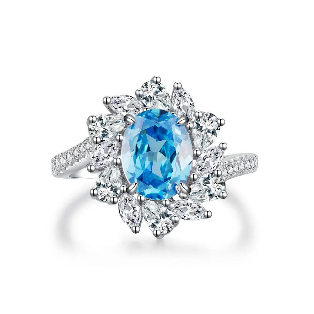 MUSHAN Luxury Jewelry s 925 Sterling Silver Rings For Women CMA Certificate HCD Gemstones Sapphire Ring Bands s925 Fine Jewelry