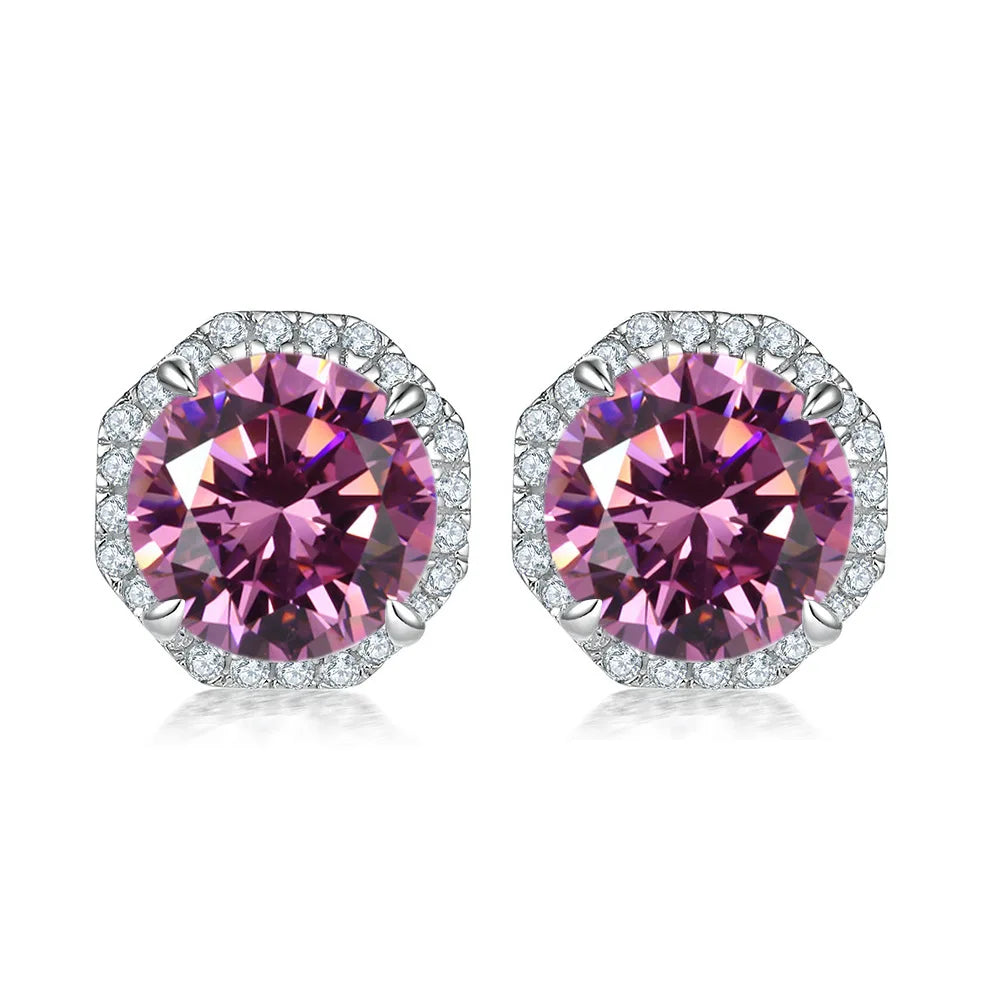 MuShan Jewelry 925 Sterling Silver Stud Earrings Dangle High Carbon Diamond Boho Premium Jewelry Women Earring Fine Jewelry