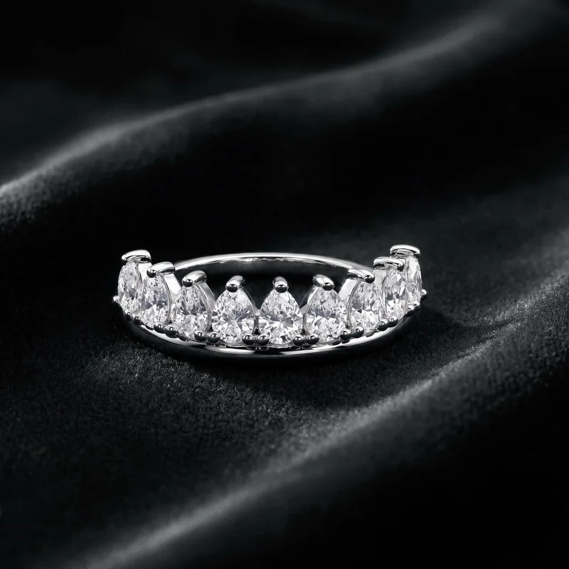 MUSHAN Custom Luxury Diamond Rings Jewelry IGI Certificated for Women 925 Sterling Silver Lab Grown Diamond Ring Band HPHT CVD