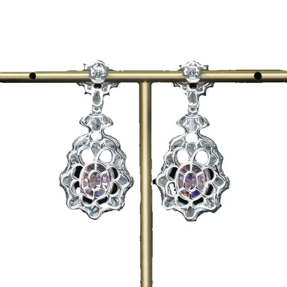 MuShan Jewelry 925 Sterling Silver Earring HCD Diamond HCD Gemstones Luxury Timeless 925 Sterling Silver Earrings Accessories