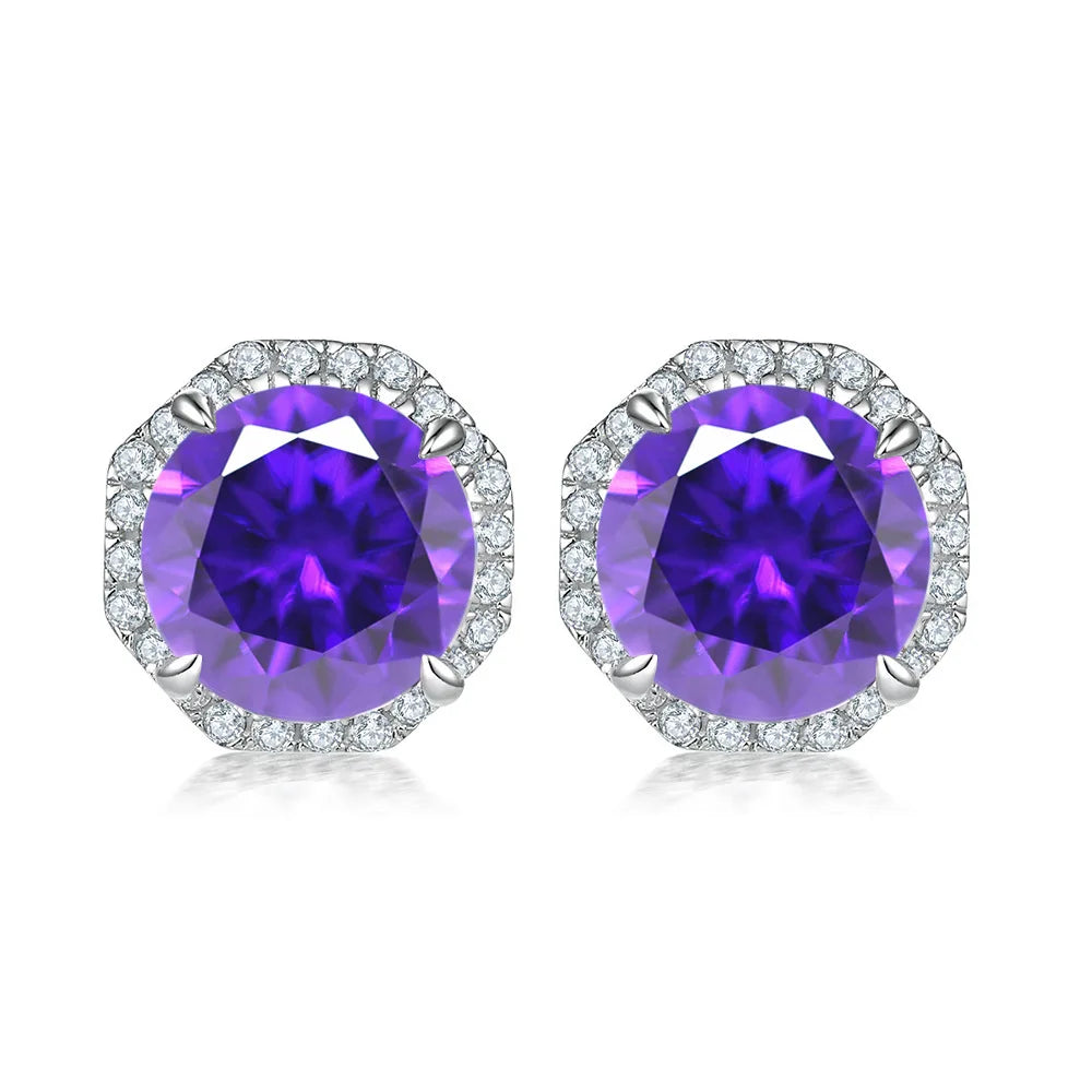MuShan Jewelry 925 Sterling Silver Stud Earrings Dangle High Carbon Diamond Boho Premium Jewelry Women Earring Fine Jewelry