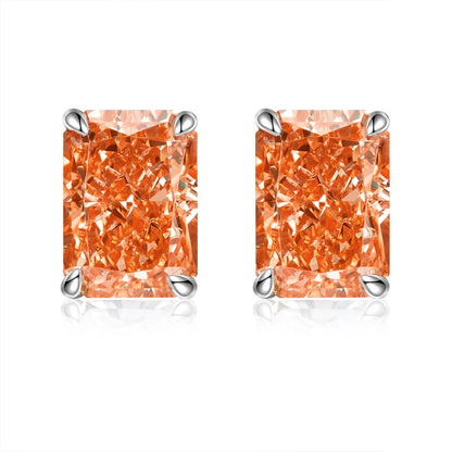 MUSHAN Brand Jewelry 925 Sterling Silver Stud Earrings 7ct 8*10 Ice Flower Gemstones Women Earrings Stud Fine Jewelry Accessory