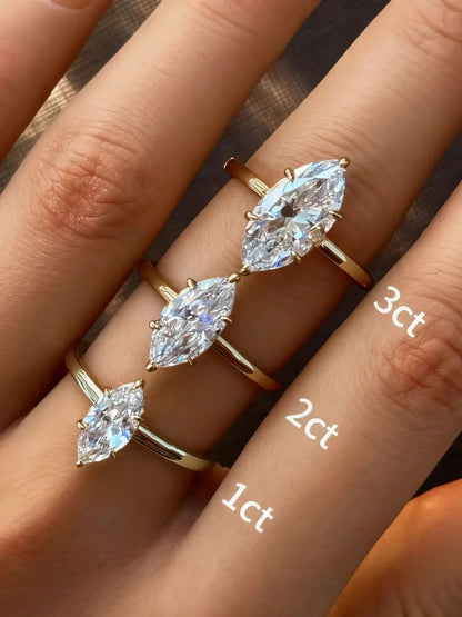 MuShan Designer Jewelry 925 Sterling Silver Ring VVS Moissanite Bespoke Ring for Spouse 18K Gold Plated MST Patent Jewellery