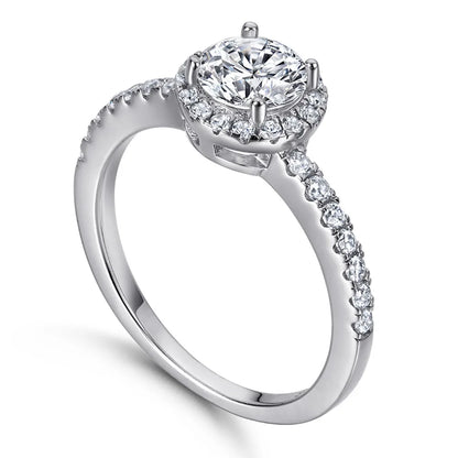 MuShan Jewelry 925 Sterling Silver Ring Wedding Band High Carbon Diamond Wedding Bridal Party Cocktail Women Rings Fine Jewelry