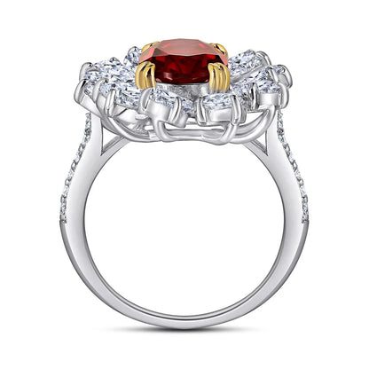 MuShan Jewelry 925 Sterling Silver Ring Wedding Band High Carbon Diamond Christmas Gift Luxury Style Women Rings Fine Jewelry