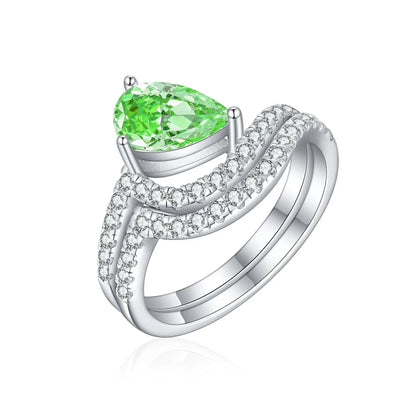 MuShan Jewelry 925 Sterling Silver Ring Wedding Band High Carbon Diamond Gift  Her Girlfriend Gift Women Rings Fine Jewelry