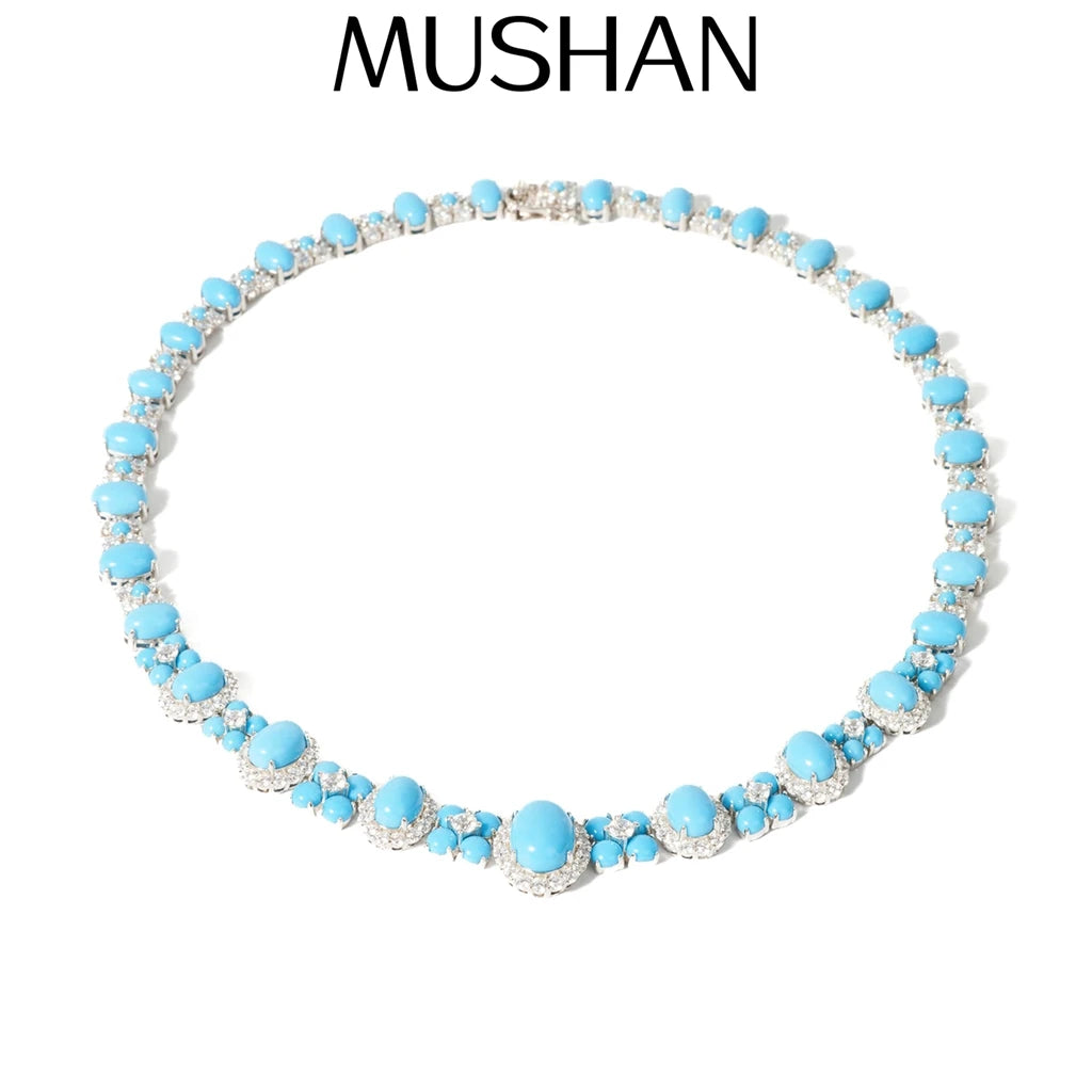 MuShan Jewelry 925 Sterling Silver Necklace Designer HCD Gemstones HCD Diamond Classic 925 Sterling Silver Pendant Accessories
