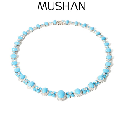 MuShan Jewelry 925 Sterling Silver Necklace Designer HCD Gemstones HCD Diamond Classic 925 Sterling Silver Pendant Accessories