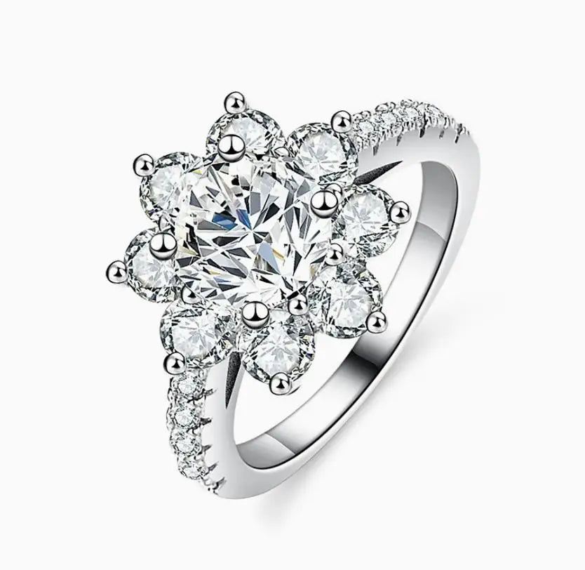 MUSHAN Designer Jewelry 925 Sterling Silver Rings Bands Moissanite Diamond Ring For Women GRA Certificate s925 Fine Jewelry