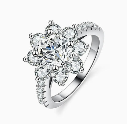 MUSHAN Designer Jewelry 925 Sterling Silver Rings Bands Moissanite Diamond Ring For Women GRA Certificate s925 Fine Jewelry