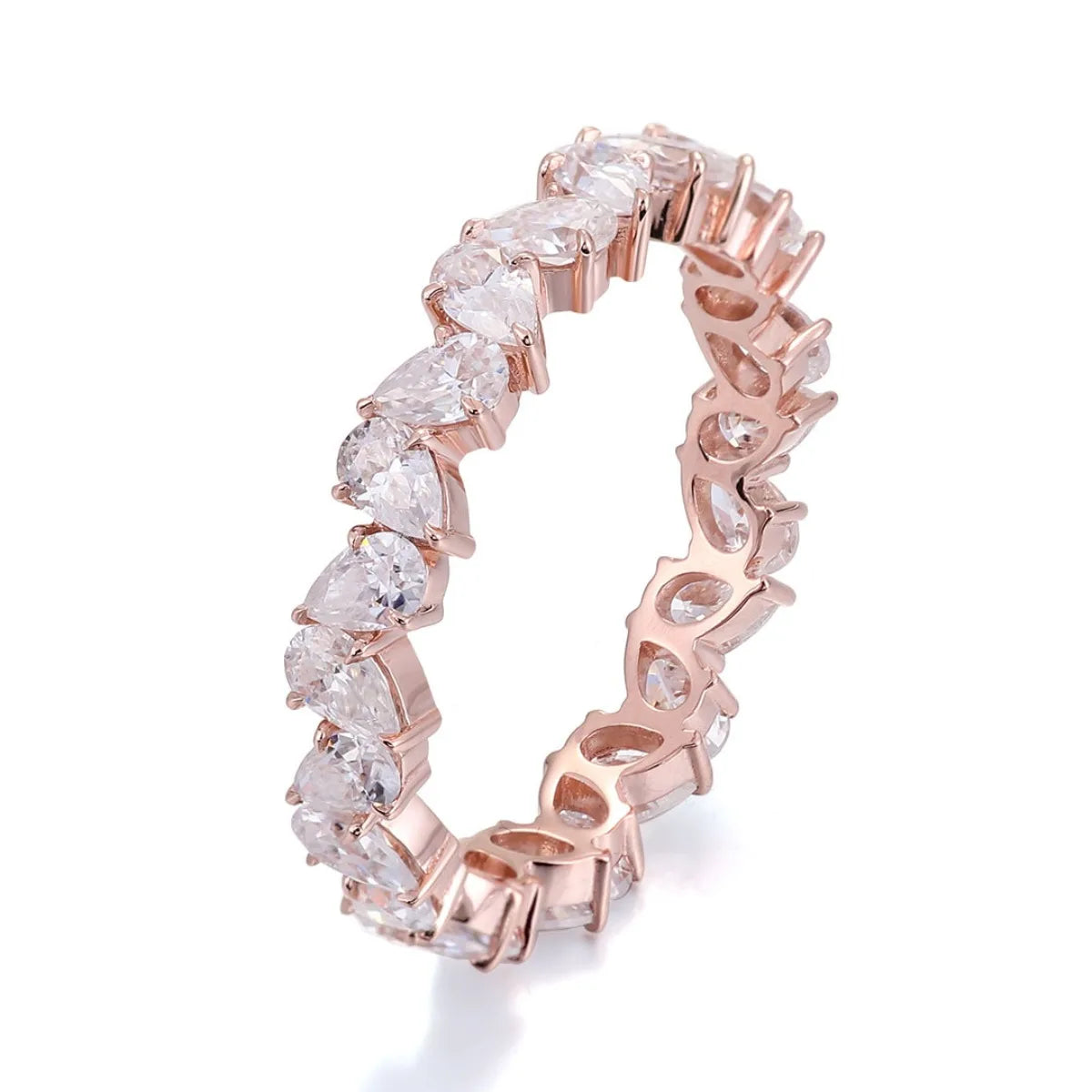 MUSHAN Luxury Custom 14K 18K Gold Rings Band Jewelry With Moissanite Diamond Lab Grown Gemstones Diamond Wedding Ring For Women