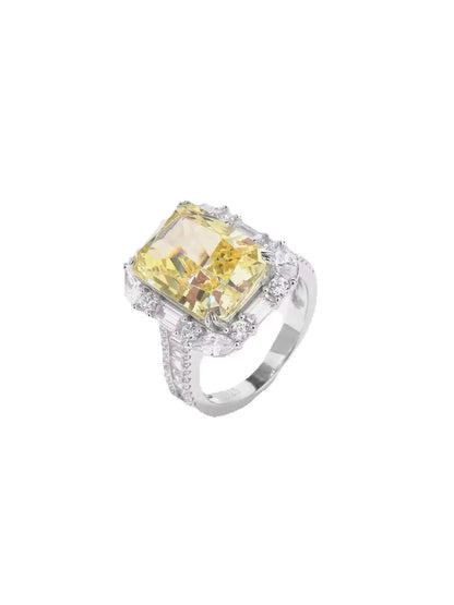 MuShan Jewelry 925 Sterling Silver Ring 5A CZ Gemstones Designer HCD Gemstones Brilliant 925 Sterling Silver Rings Accessories