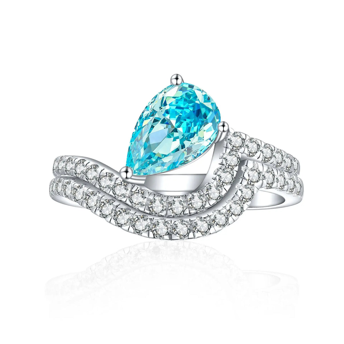 MuShan Jewelry 925 Sterling Silver Ring Wedding Band High Carbon Diamond Gift  Her Girlfriend Gift Women Rings Fine Jewelry