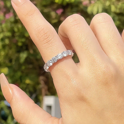 MuShan Designer Jewelry 925 Sterling Silver Ring Moissanite Unique Ring for Spouse 18K Real Gold Plated MST Patent Fine Rings