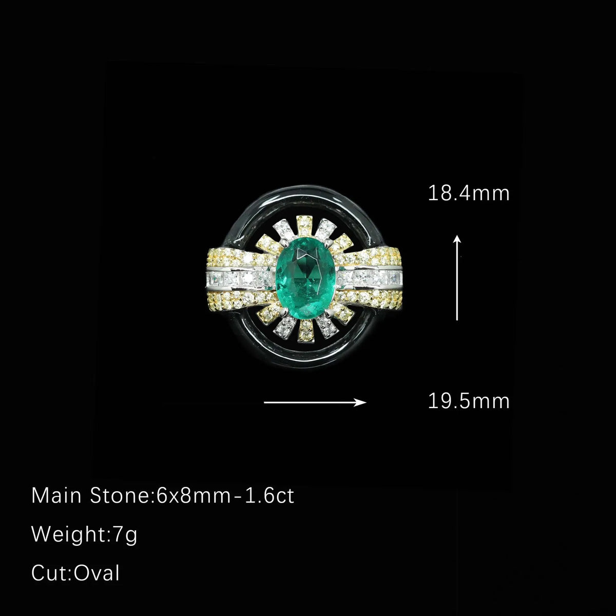 MuShan Jewelry 925 Sterling Silver Ring 5A CZ Gemstones High Carbon Gemstones Designer 925 Sterling Silver Rings Accessories