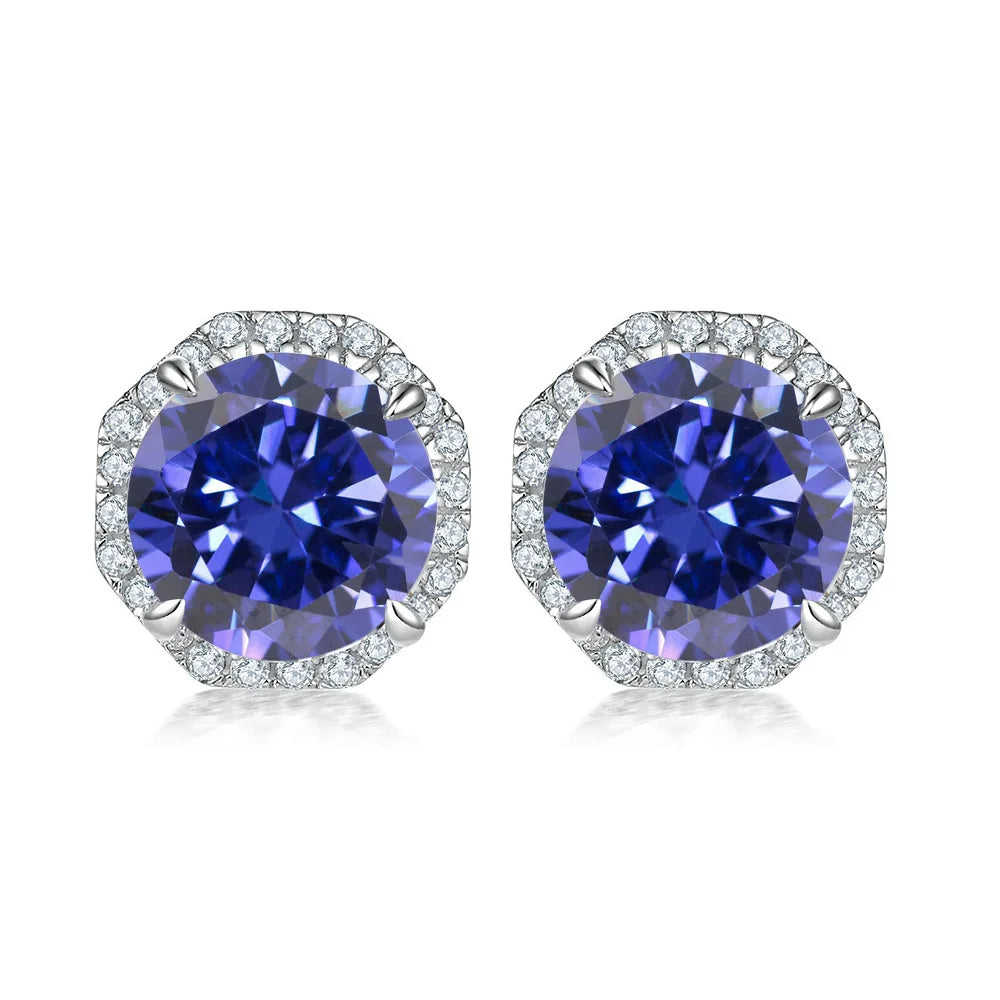 MuShan Jewelry 925 Sterling Silver Stud Earrings Dangle High Carbon Diamond Boho Premium Jewelry Women Earring Fine Jewelry