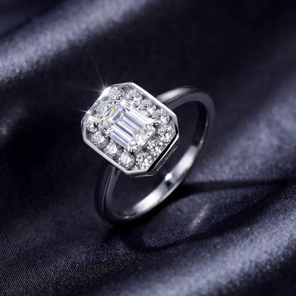 MUSHAN Custom Luxury Diamond Rings Jewelry IGI Certificated for Women 925 Sterling Silver Lab Grown Diamond Ring Band HPHT CVD