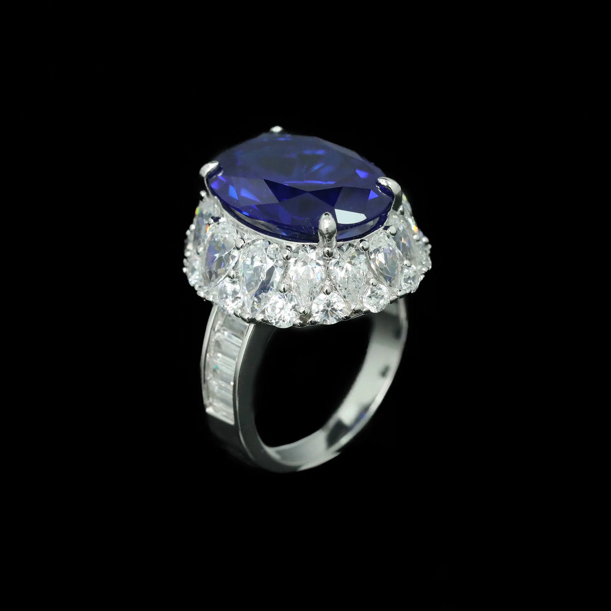 MuShan Jewelry 925 Sterling Silver Ring 5A CZ Gemstones High Carbon Diamond Designer Chic 925 Sterling Silver Rings Accessories