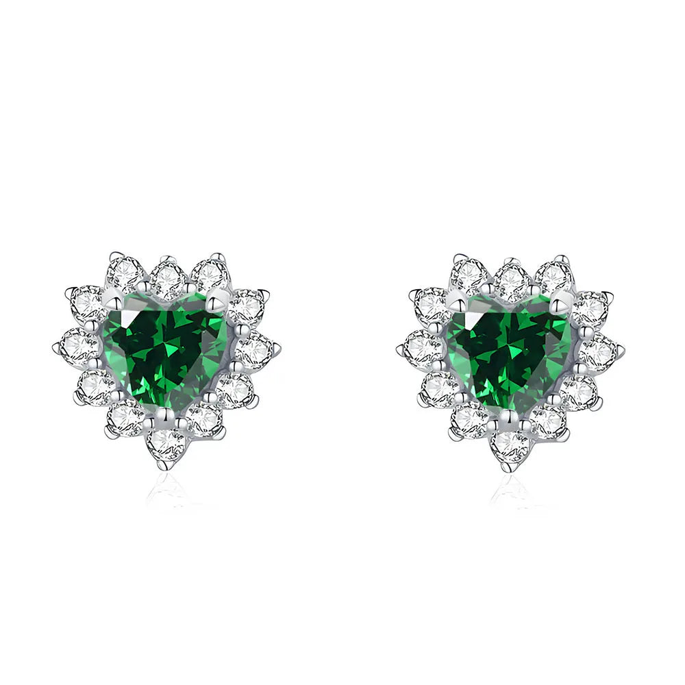 MuShan Jewelry 925 Sterling Silver Stud Earrings Dangle High Carbon Diamond Classic Luxury Women Earring Fine Jewelry