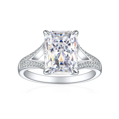 MuShan Jewelry 925 Sterling Silver Ring Wedding Band High Carbon Diamond Anniversary Gift Fine Jewelry Women Rings Fine Jewelry