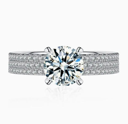 MUSHAN Designer Jewelry 925 Sterling Silver Rings Bands Moissanite Diamond Ring For Women GRA Certificate s925 Fine Jewelry