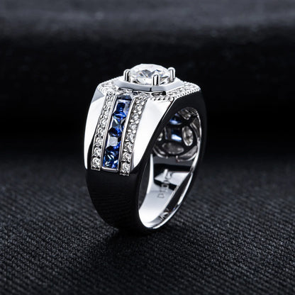 MuShan Luxury Jewelry 925 Sterling Silver Ring Moissanite Gorgeous Ring for Lover 18K Real Gold Plated MST Patent GRA Rings