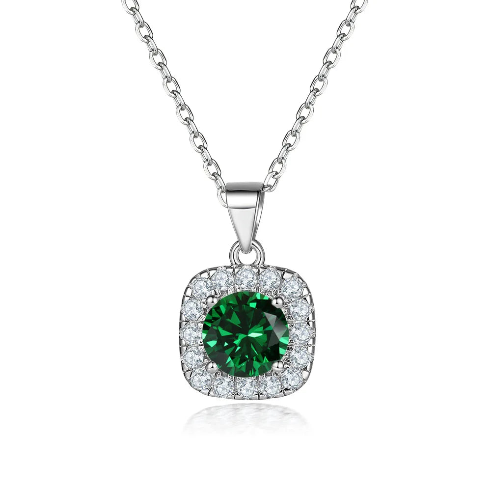 MuShan Luxury Jewelry 925 Sterling Silver Necklace Cubic Zirconia 7A Initial Formal Women Rhodium Plated Premium Jewelry Pendant
