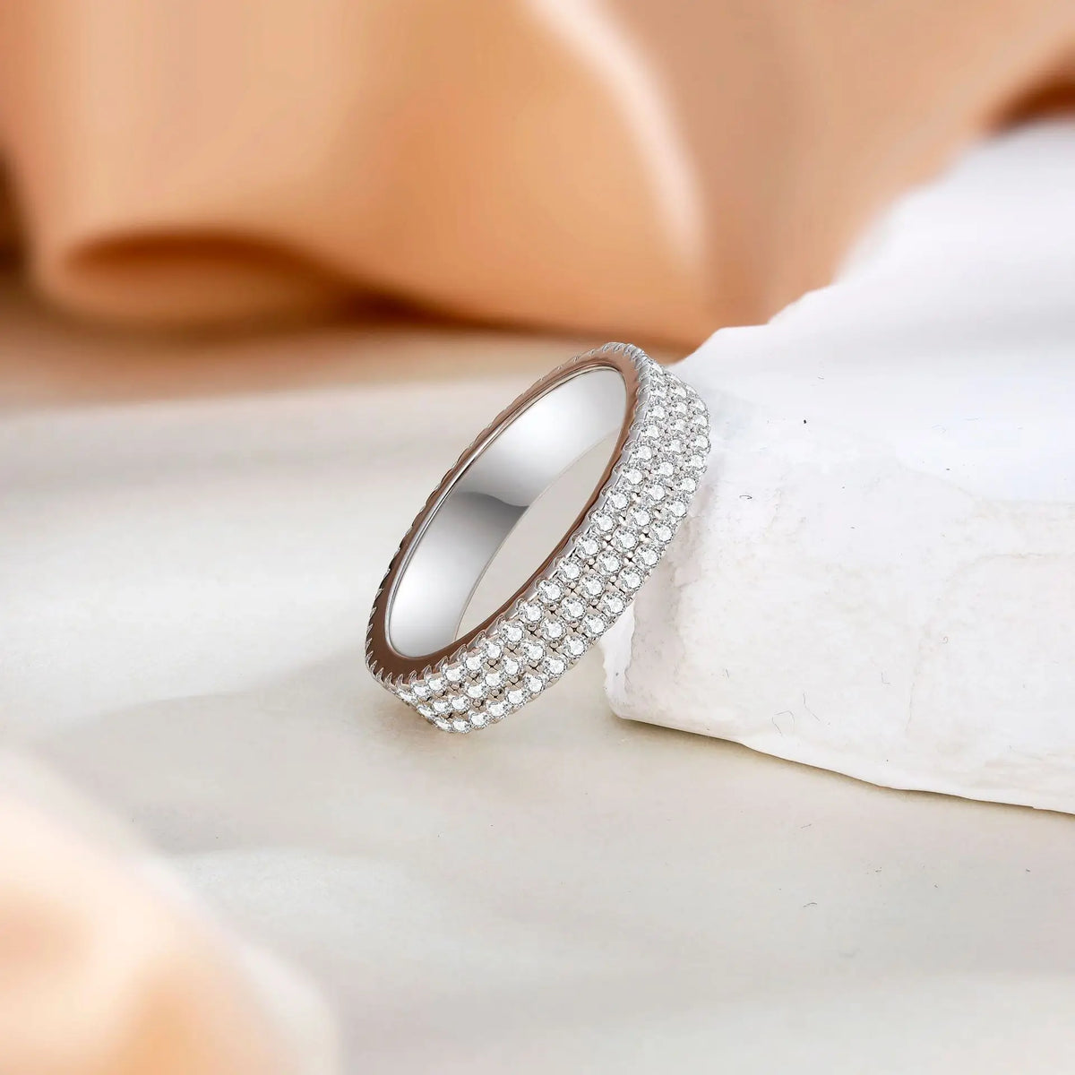 MuShan Designer Jewelry 925 Sterling Silver Ring Zircon 5A Asscher Date Night for Girls 18K Rose Gold Plated Fine Jewelry Rings