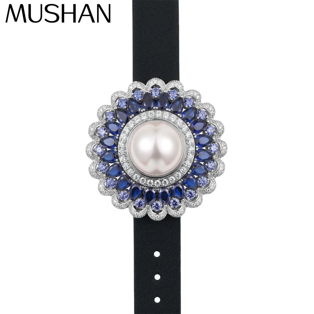MuShan Jewelry 925 Sterling Silver Glamorous Tennis Bracelet 5A Zircon Women Bracelets Bangles Anniversary Women