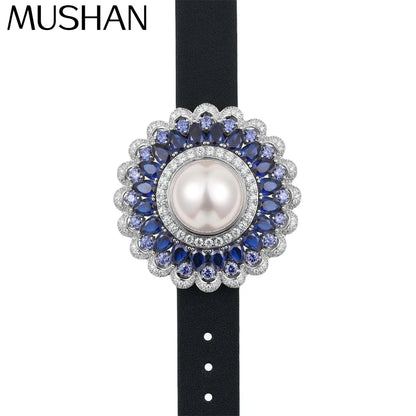 MuShan Jewelry 925 Sterling Silver Glamorous Tennis Bracelet 5A Zircon Women Bracelets Bangles Anniversary Women