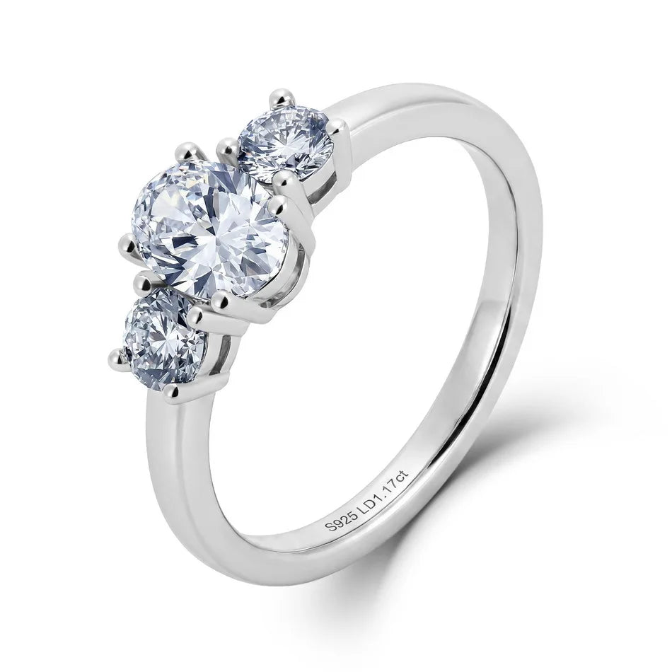MUSHAN Custom Luxury Diamond Rings Jewelry IGI Certificated for Women 925 Sterling Silver Lab Grown Diamond Ring Band HPHT CVD