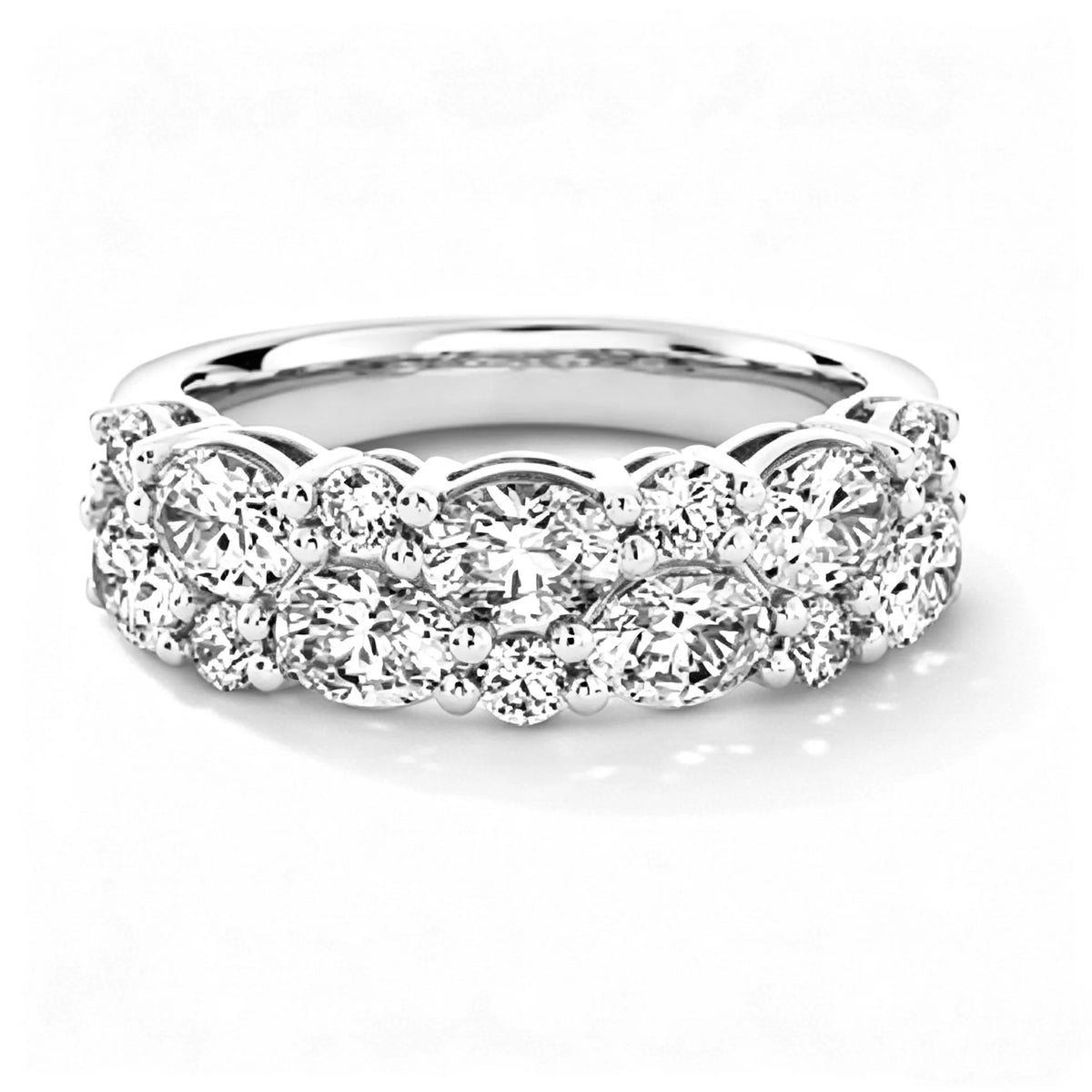 MUSHAN Custom Jewelry 925 Sterling Silver Ring Moissanite D Color VVS1 Designer Statement Classic Pure Oval Rings Diamond