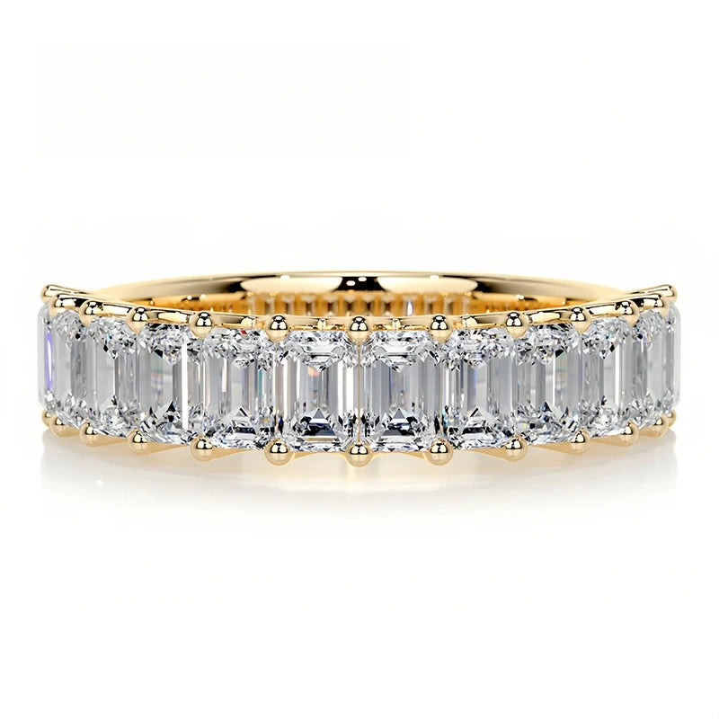 MuShan Brand Jewelry 925 Sterling Silver Ring GRA Certificate Moissanite Ring Women Real 18K Gold Plated MST Patent GRA Rings