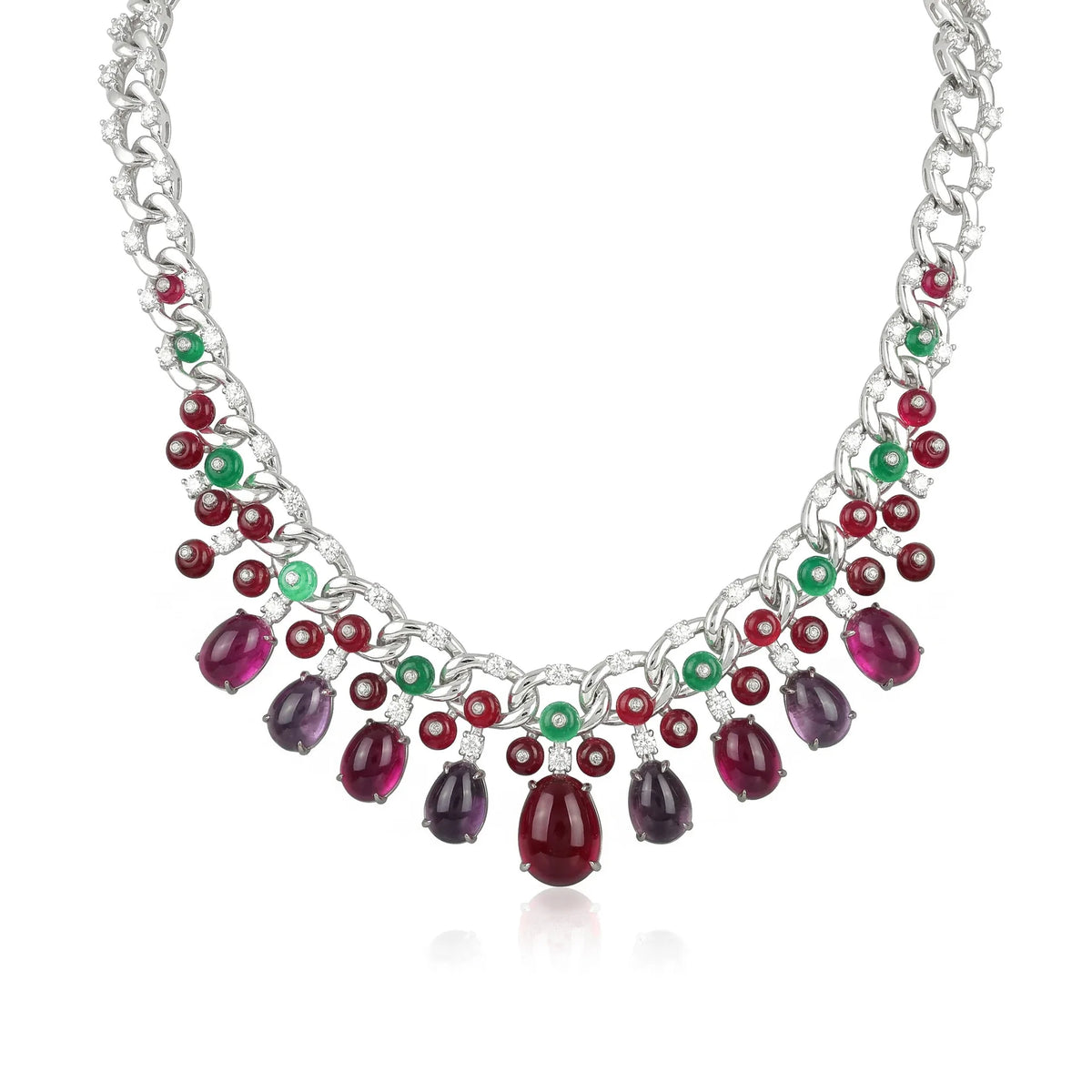 MuShan Jewelry 925 Sterling Silver Necklace Designer High Carbon Gemstones HCD Diamond 925 Sterling Silver Necklace Accessories