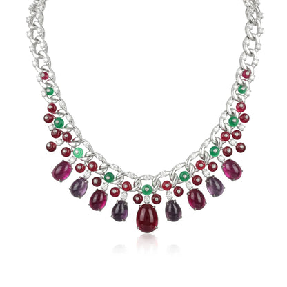 MuShan Jewelry 925 Sterling Silver Necklace Designer High Carbon Gemstones HCD Diamond 925 Sterling Silver Necklace Accessories
