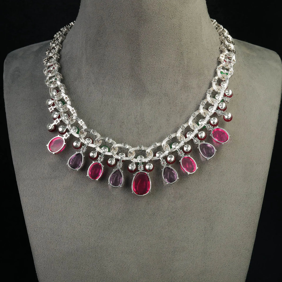 MuShan Jewelry 925 Sterling Silver Necklace Designer High Carbon Gemstones HCD Diamond 925 Sterling Silver Necklace Accessories