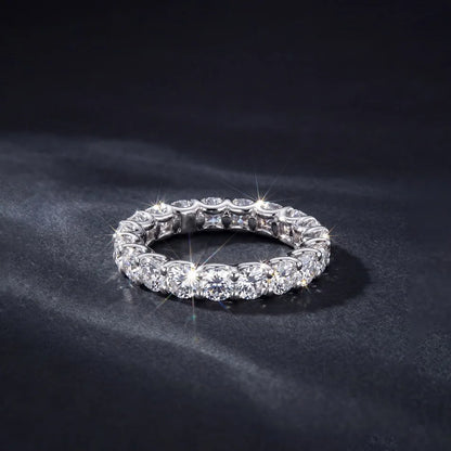 MUSHAN Custom Luxury Diamond Rings Jewelry IGI Certificated for Women 925 Sterling Silver Lab Grown Diamond Ring Band HPHT CVD