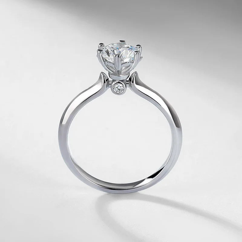 MUSHAN Custom Luxury Diamond Rings Jewelry IGI Certificated for Women 925 Sterling Silver Lab Grown Diamond Ring Band HPHT CVD