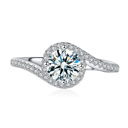 ShanLover Brand CMA GRA Certificate MST Top Grade Moissanite 925 sterling silver ring for Women Wedding Diamond Rings Jewelry