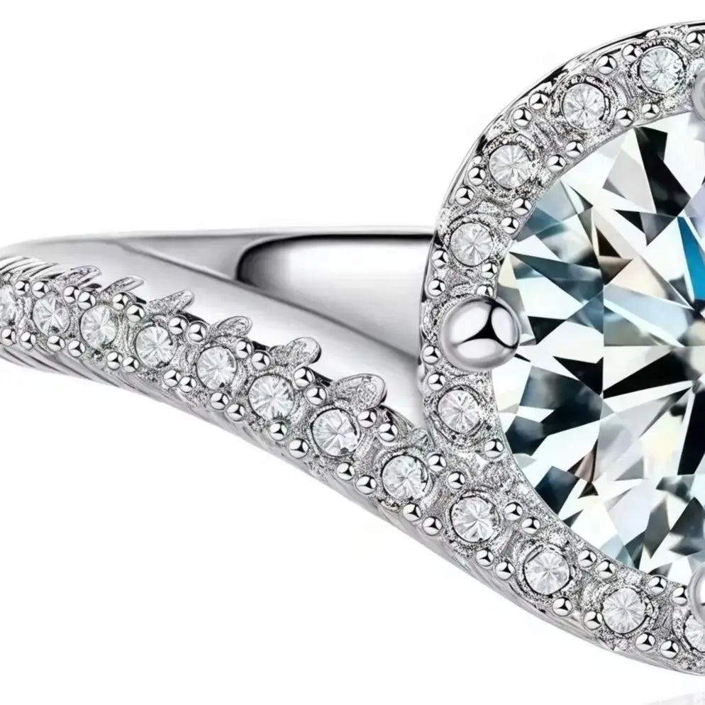 ShanLover Brand CMA GRA Certificate MST Top Grade Moissanite 925 sterling silver ring for Women Wedding Diamond Rings Jewelry