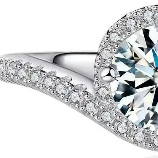 ShanLover Brand CMA GRA Certificate MST Top Grade Moissanite 925 sterling silver ring for Women Wedding Diamond Rings Jewelry